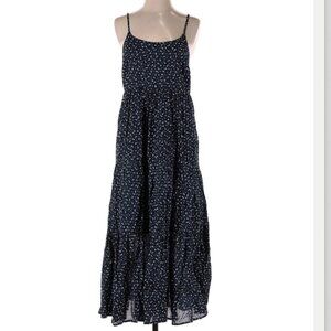 👗 Beach Lunch Lounge Dress – Navy Floral – Size S/P
